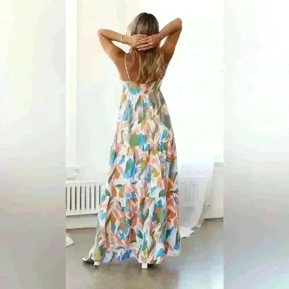 Hello Molly Multicolor Floral Maxi Dress - Picture 3 of 14